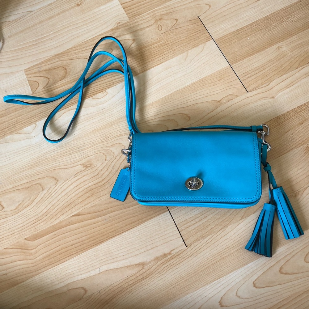 Blue Coach Crossbody